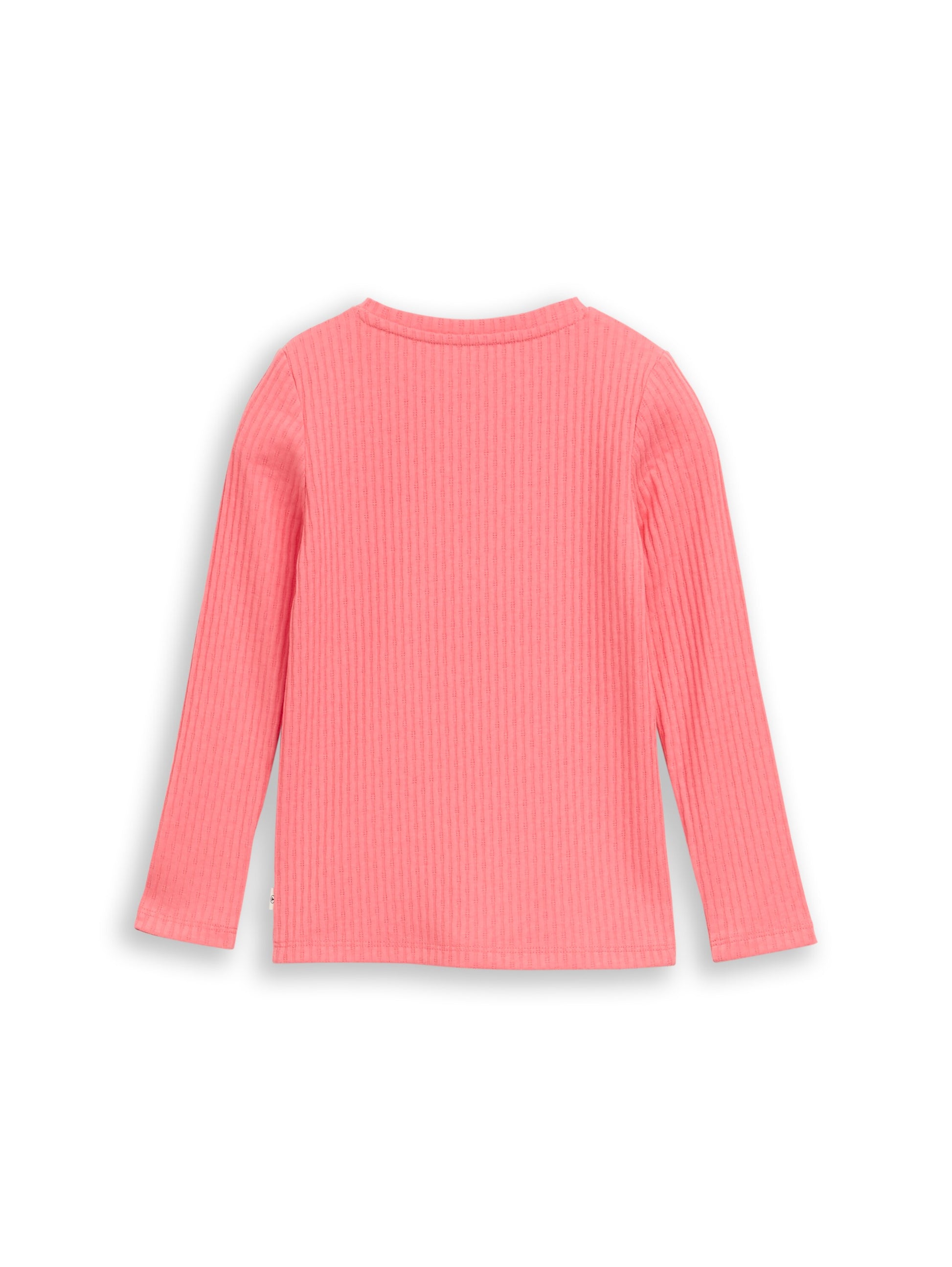 Tom Tailor Kids Langarmshirt Rippstruktur Koralle