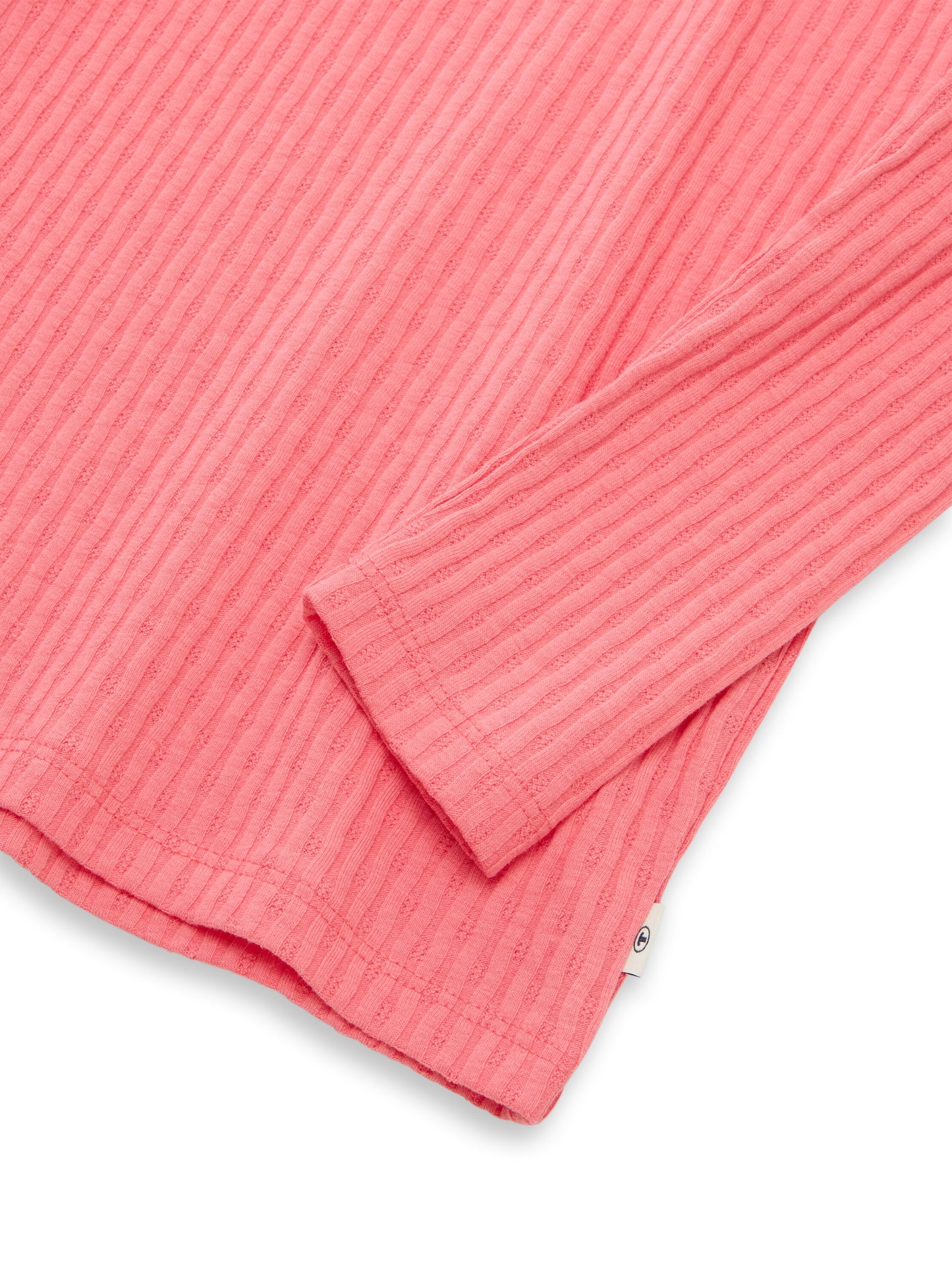 Tom Tailor Kids Langarmshirt Rippstruktur Koralle