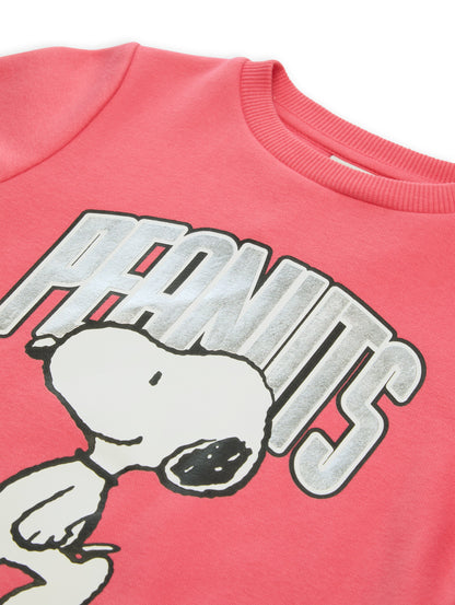 Tom Tailor Kids Sweatshirt mit Peanuts® Snoopy Print in Koralle