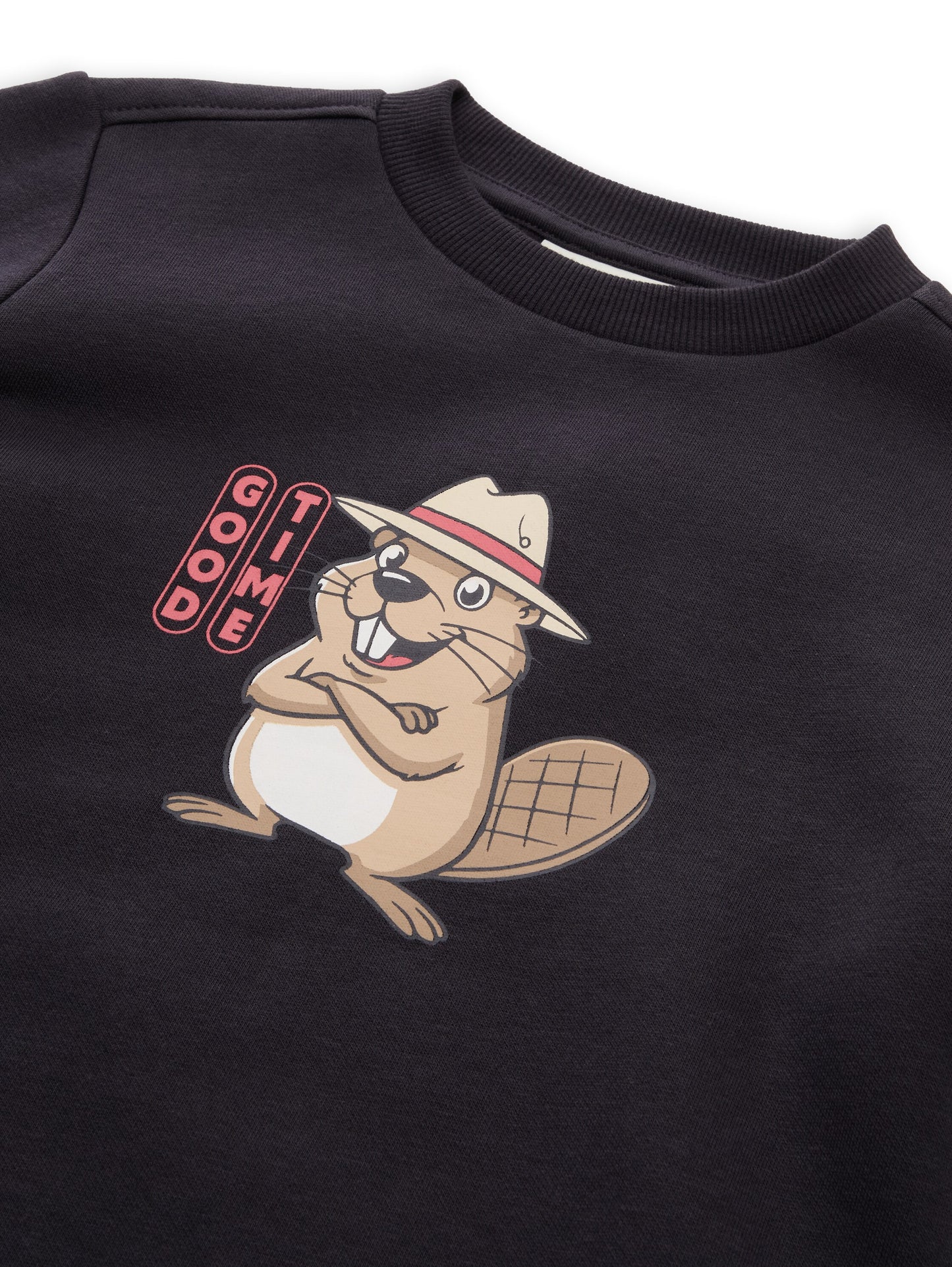 Tom Tailor Jungen Sweatshirt mit Print in Anthrazit