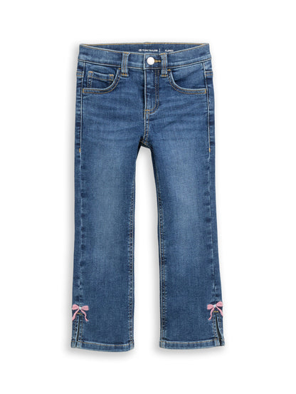 Tom Tailor Mädchen Flared Jeans in Dunkelblau