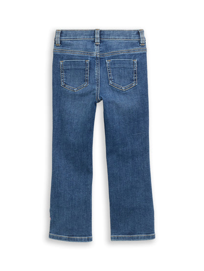 Tom Tailor Mädchen Flared Jeans in Dunkelblau