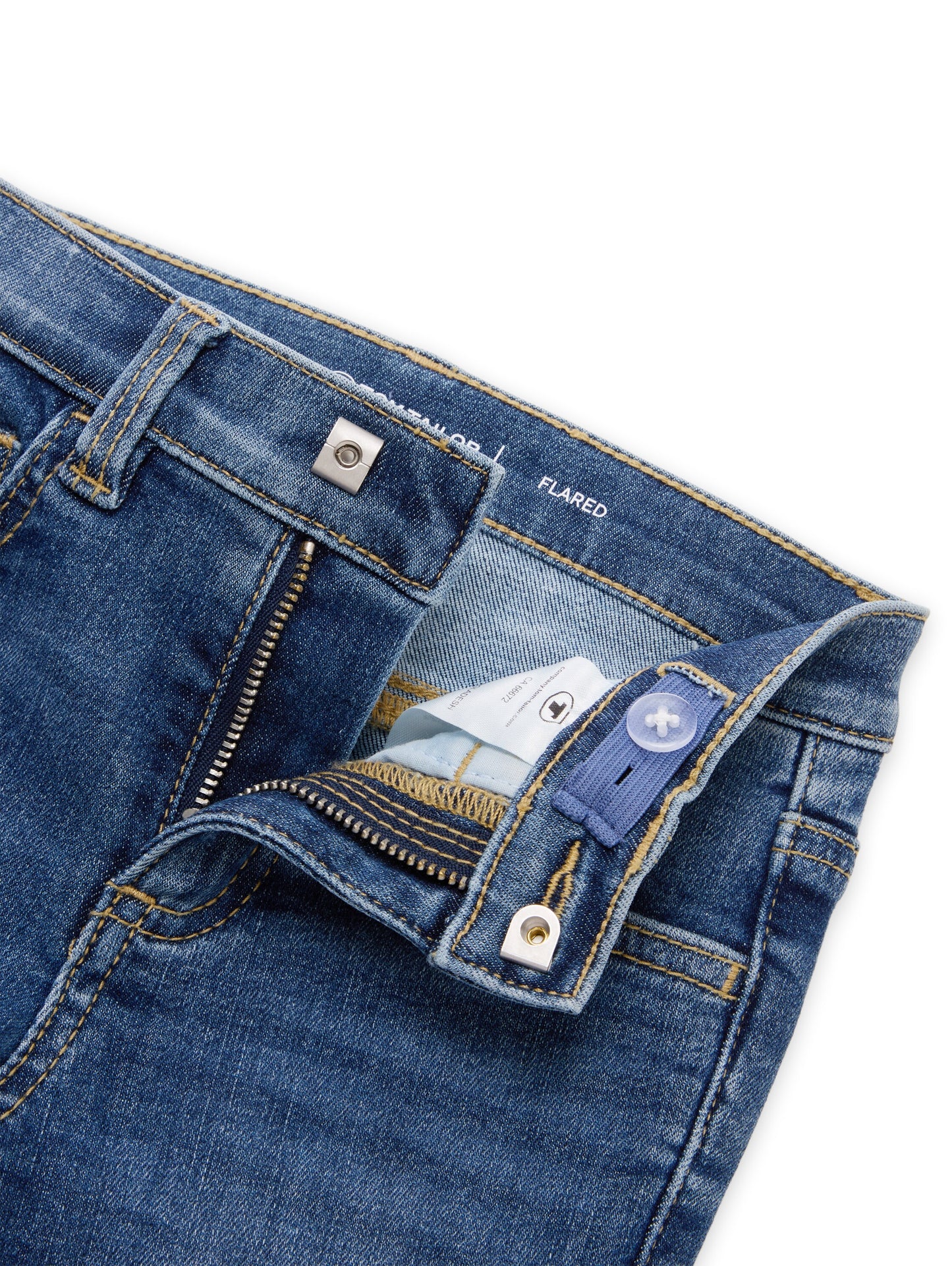 Tom Tailor Mädchen Flared Jeans in Dunkelblau