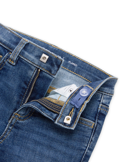 Tom Tailor Mädchen Flared Jeans in Dunkelblau