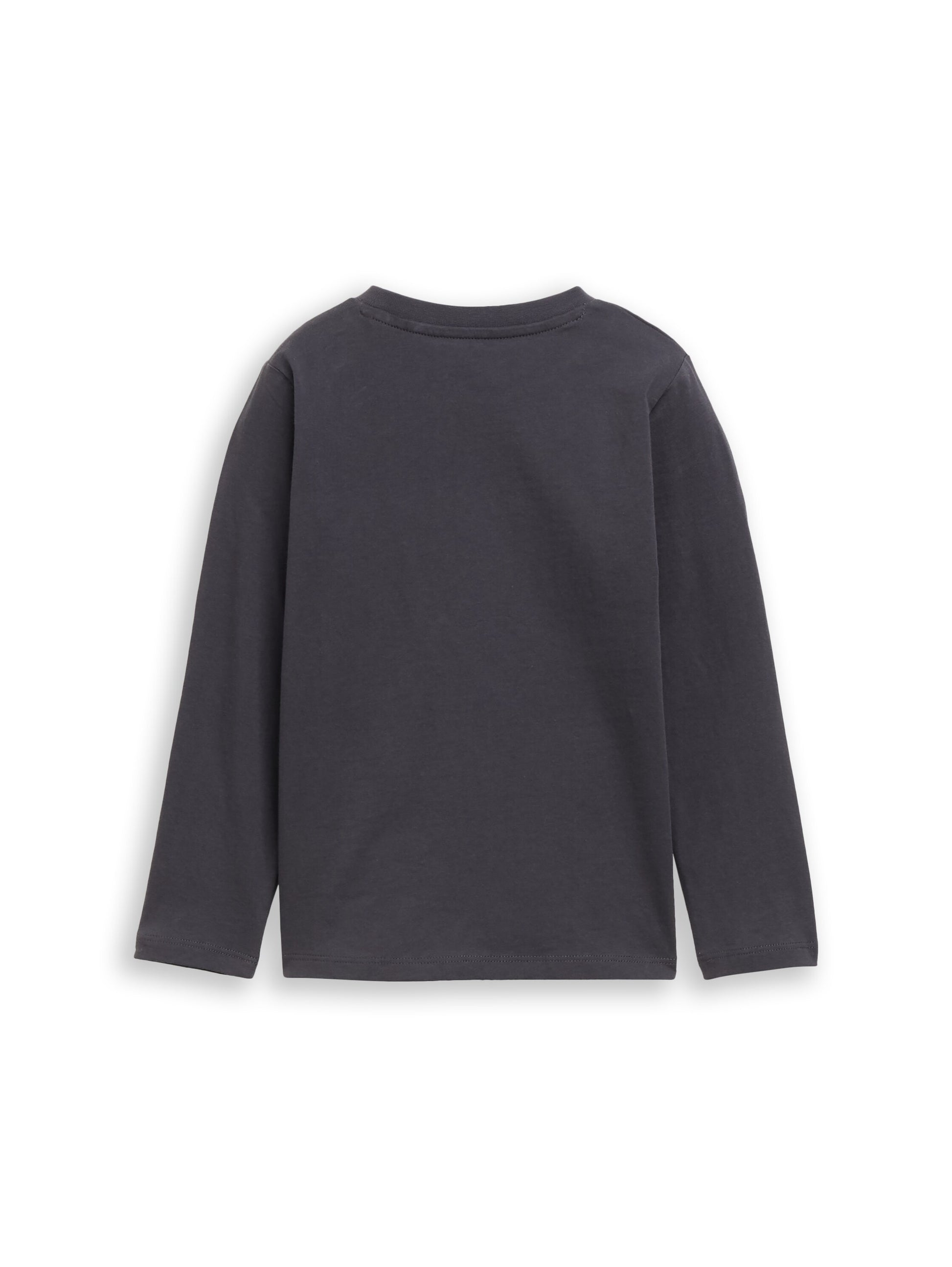 Tom Tailor Jungen Langarmshirt mit Print in Anthrazit