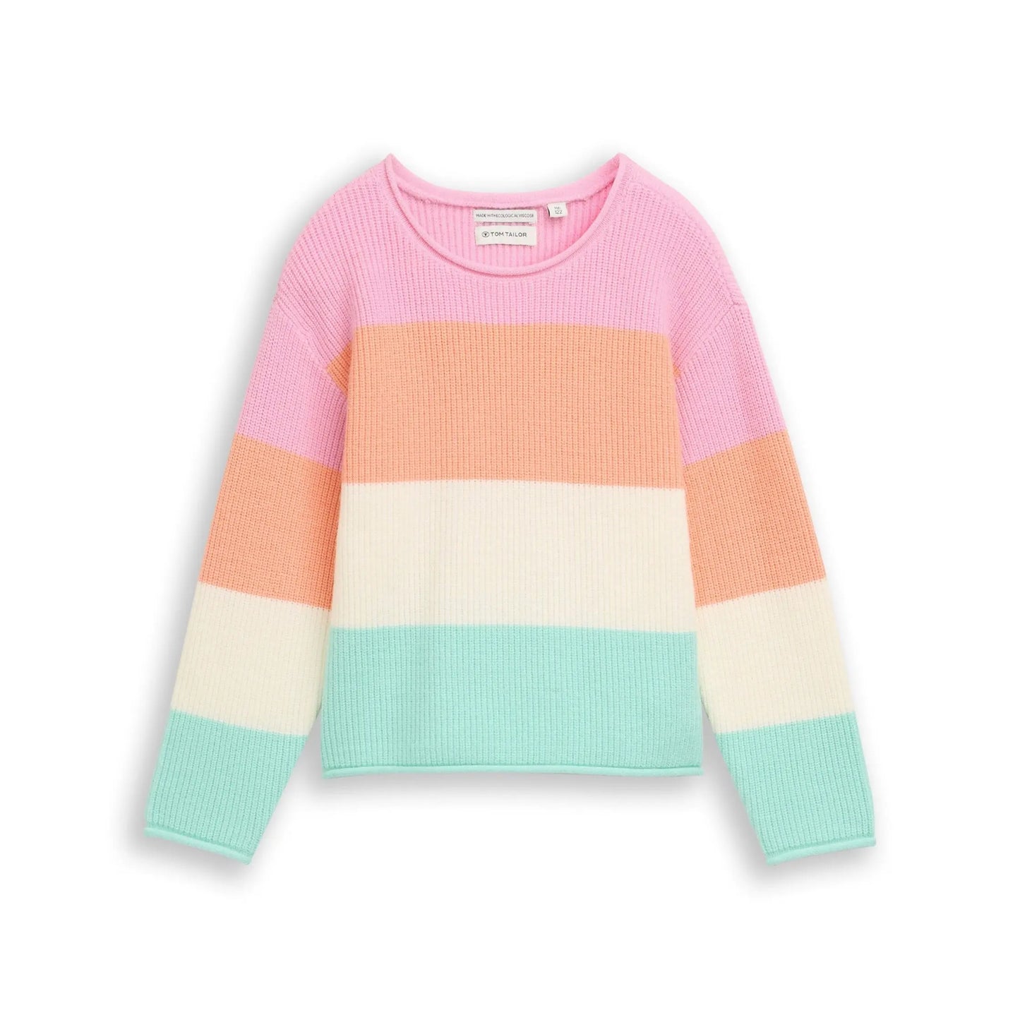 Tom Tailor Kids Pullover mit Pastellstreifen Mokkini Kindermode Pullover