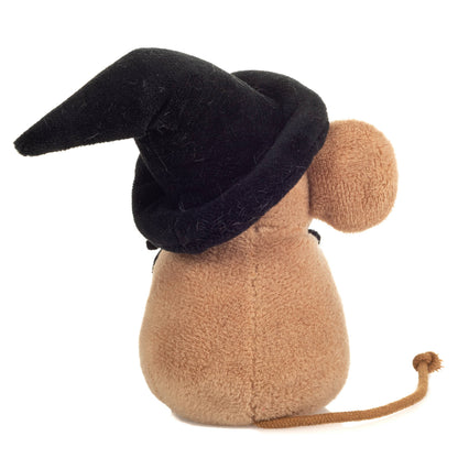 Halloweenmaus m. Spinne 11 cm - Plüschtier - Stofftier