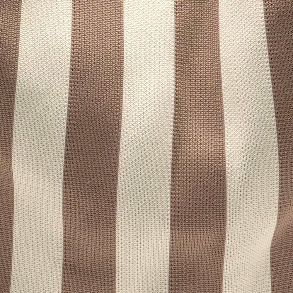 LOT83 Shopper Lois 23 Creme Taupe gestreift – Detailansicht
