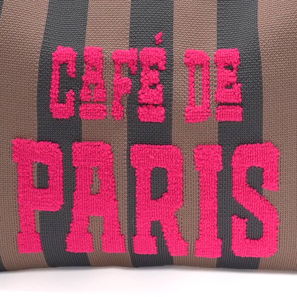 LOT83 Shopper Rebell Loïs 05 Café gestreift – Detailansicht