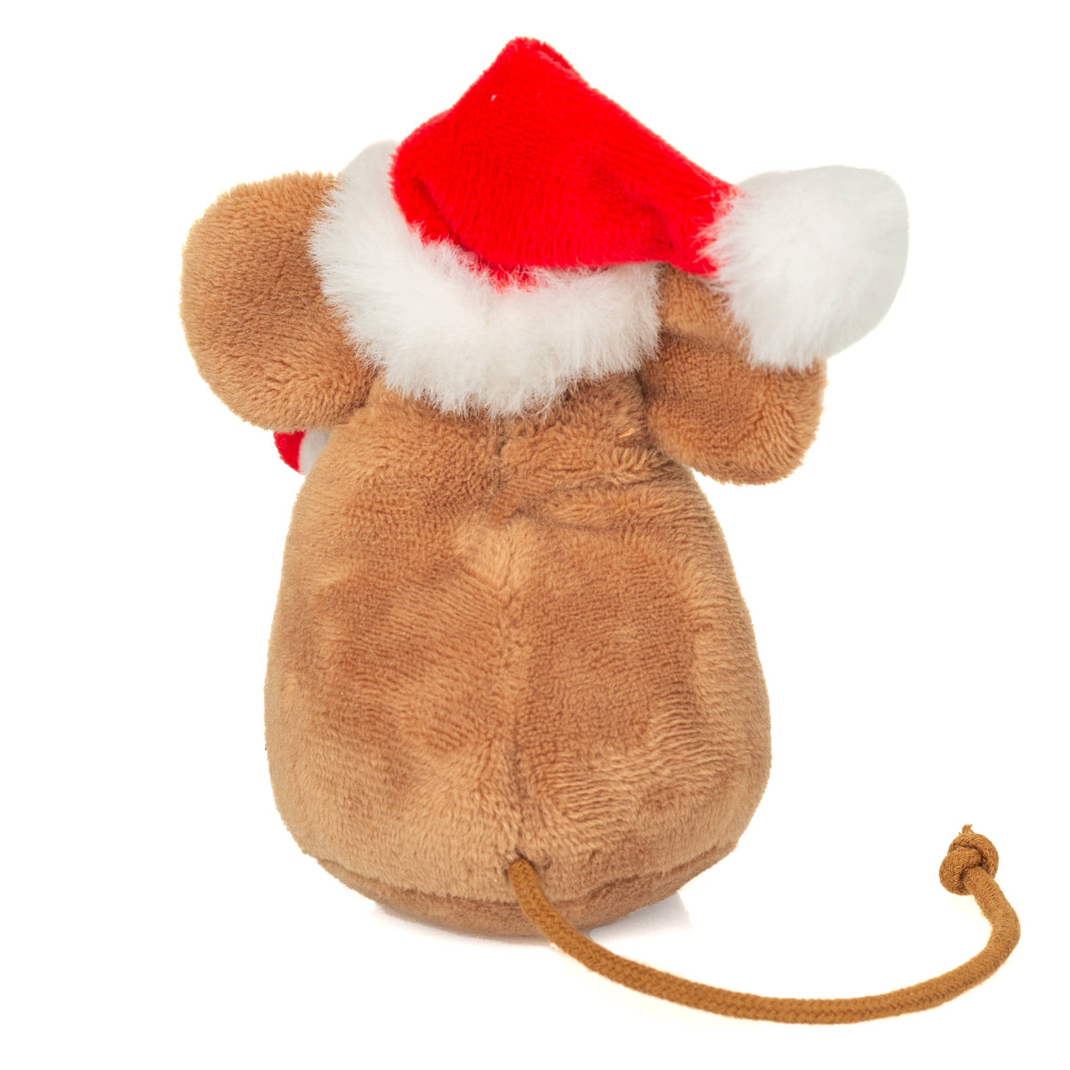 Weihnachtsmaus mit Zuckerstange 11 cm-Plüschtier-Stofftier