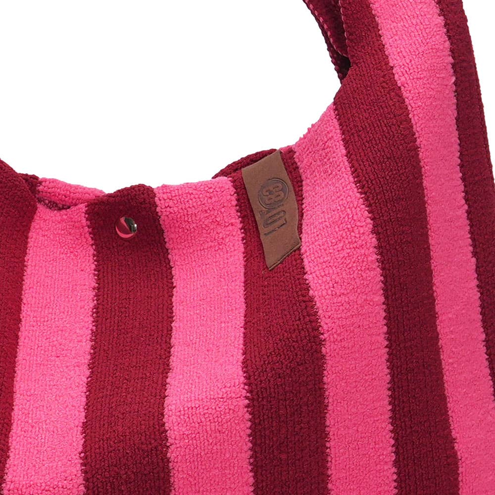 LOT83 Shopper Lois 137 Pink Bordeaux gestreift