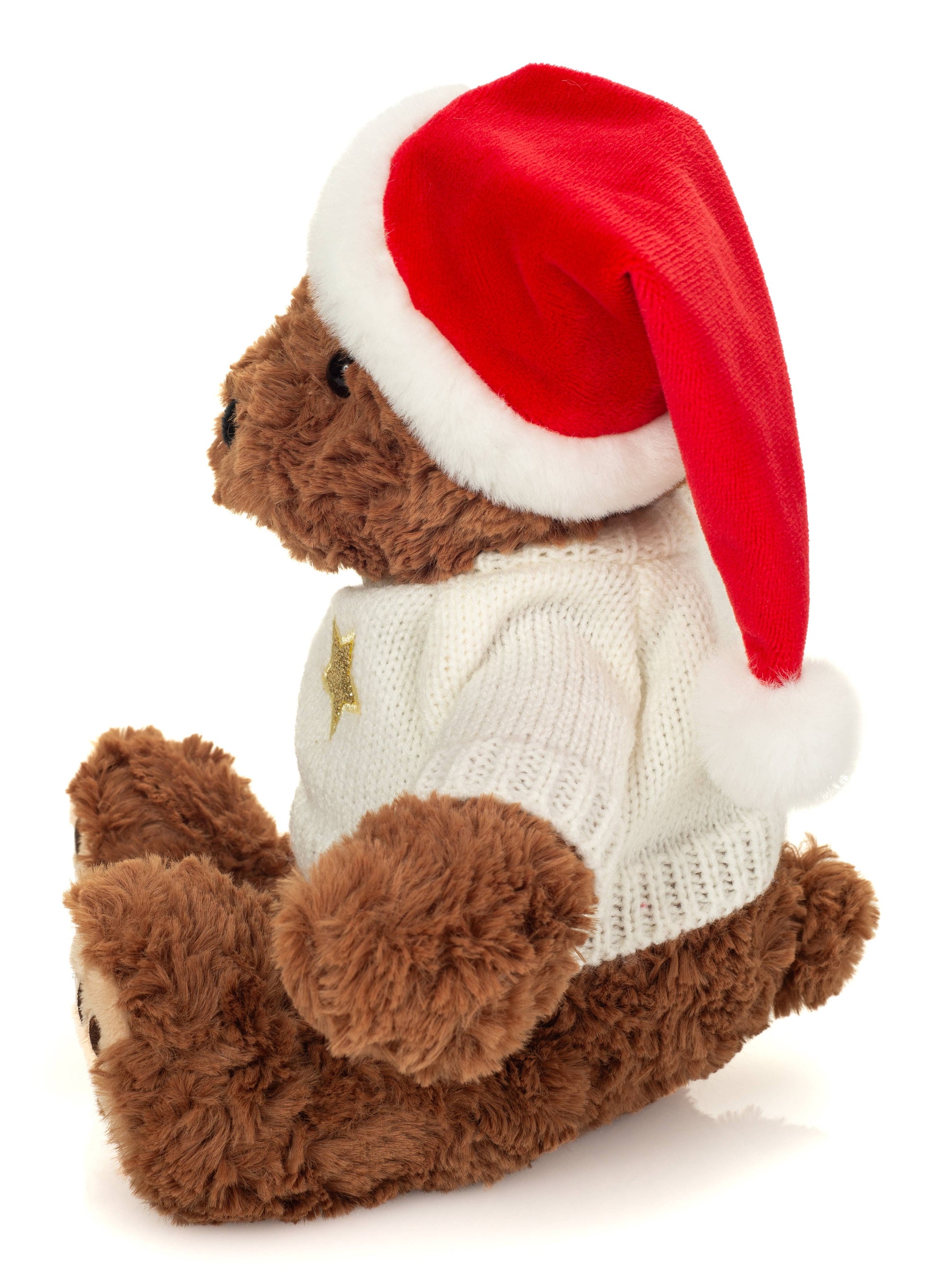 Weihnachtsteddy mit Pullover 30 cm - Plüschtier - Stofftier