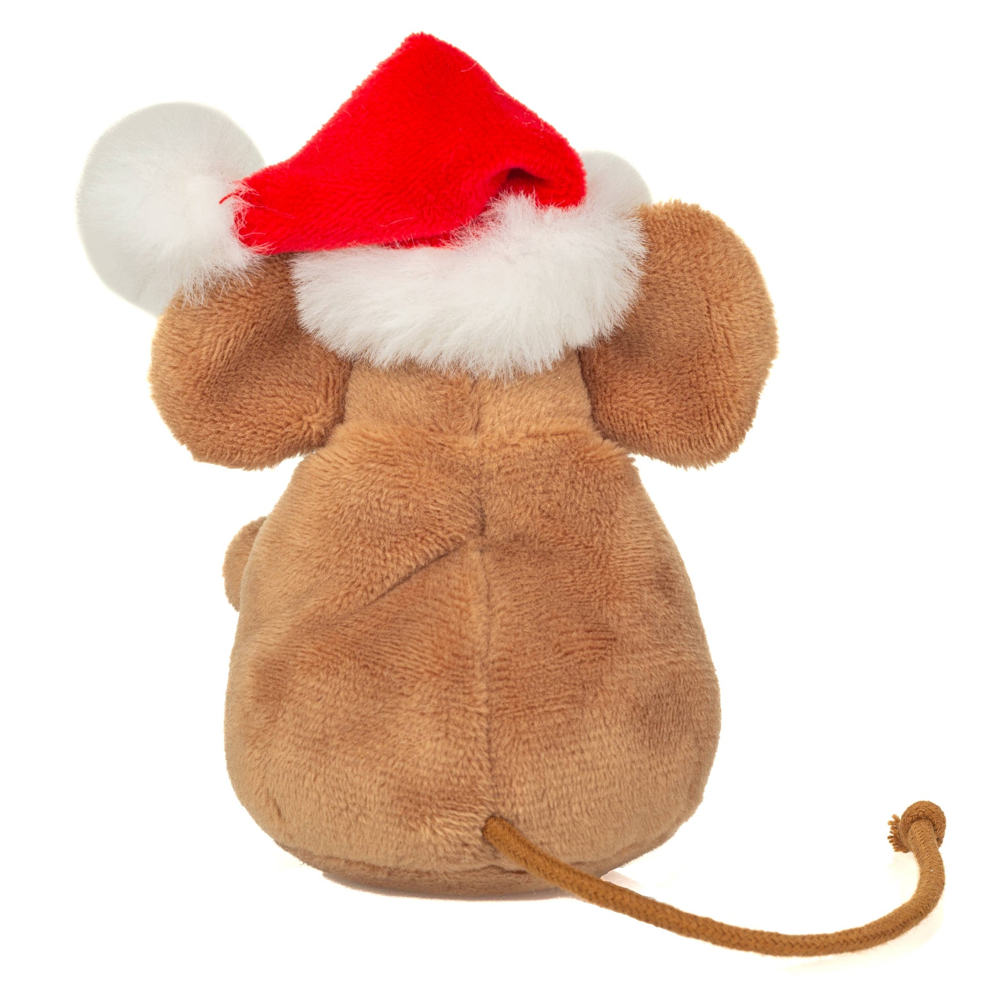 Weihnachtsmaus mit Kranz 11 cm - Plüschtier - Stofftier