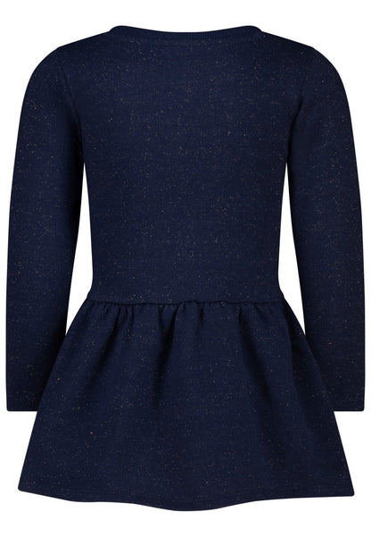 Salt and Pepper Mädchen Sweatkleid Pferd – Dunkelblau