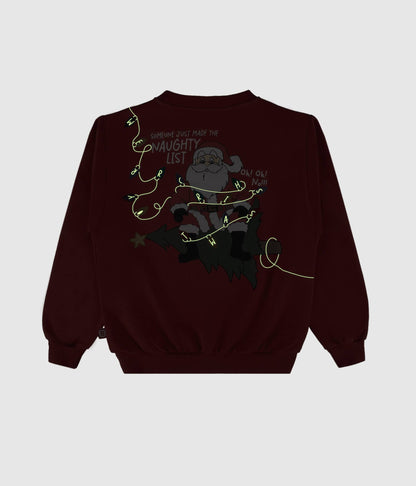 Weihnachtssweatshirt - Leuchtet im Dunkeln: Rot / 12A
