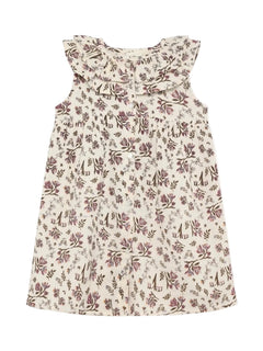 En Fant Mädchen Kleid Creme Blumenmuster