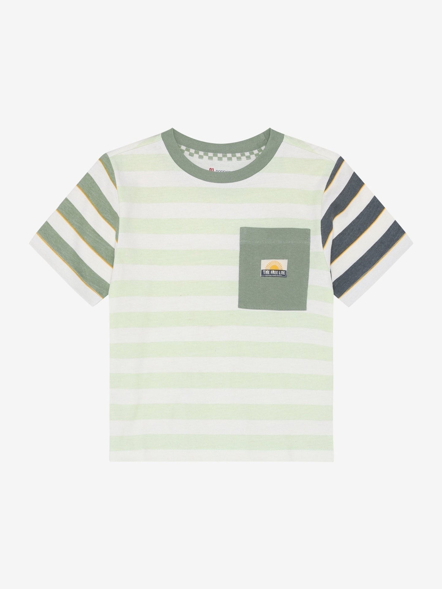 Noppies Jungen T-Shirt Streifen – Pocket Shirt