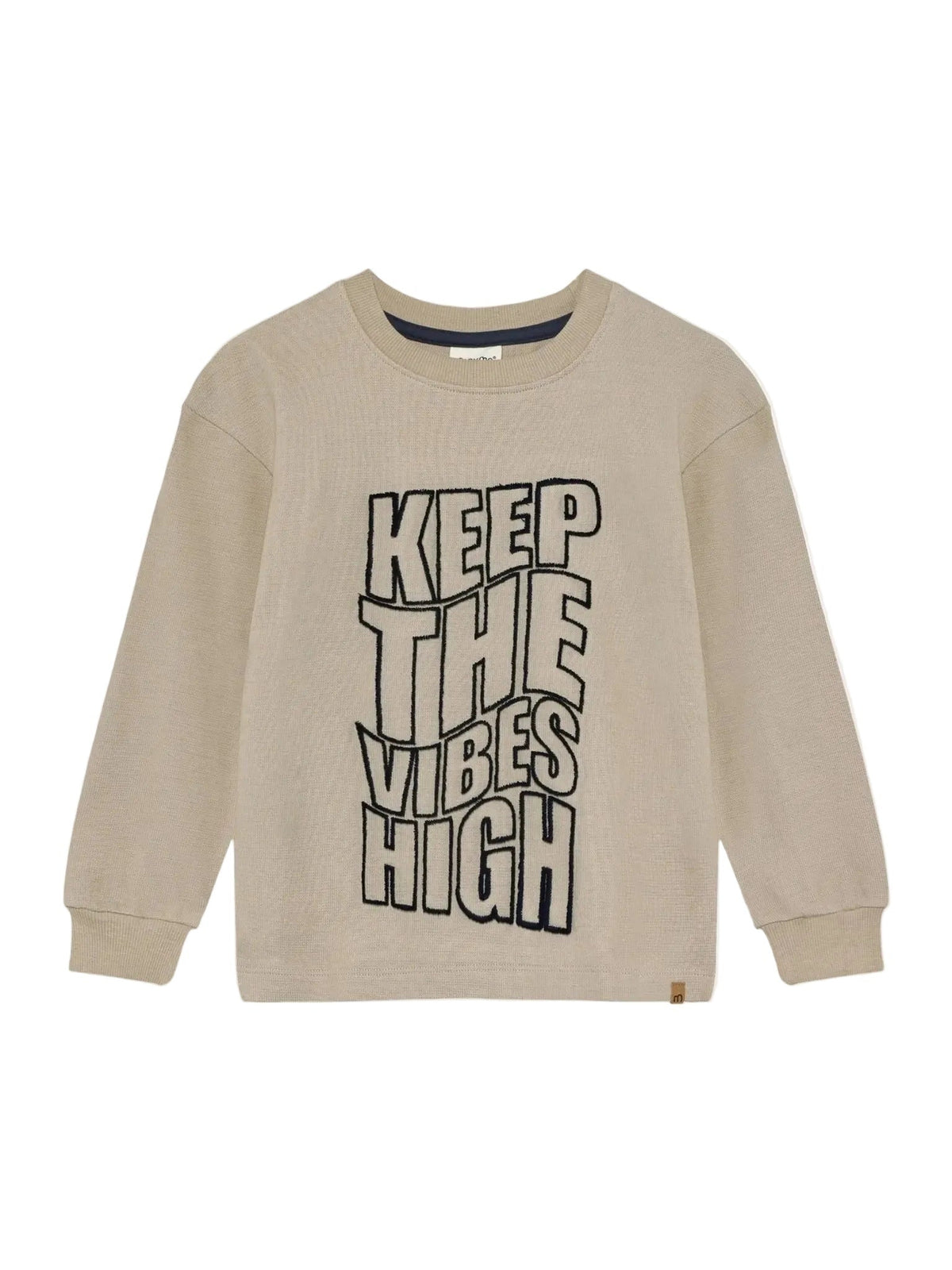 Minymo Jungen Langarmshirt Print Beige