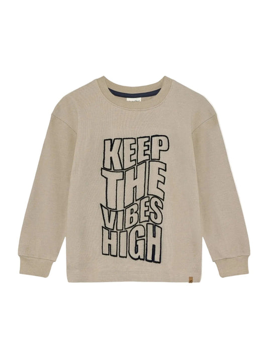 Minymo Jungen Langarmshirt Print Beige