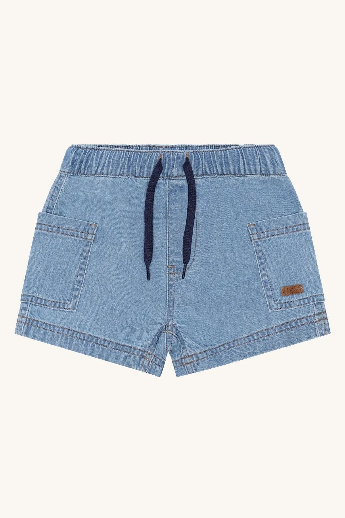 Hust & Clare Jungen Shorts Hellblau Denim Elastikbund