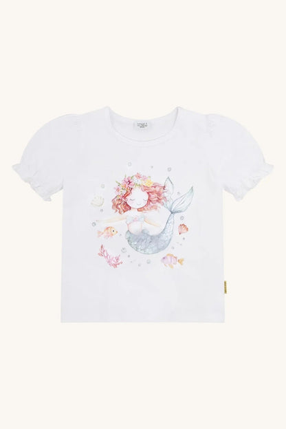 Hust & Claire Mädchen T-Shirt Weiß Meerjungfrau