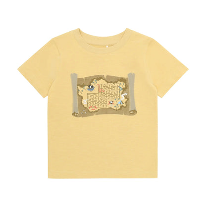 Minymo Jungen T-Shirt Gelb Kartenmotiv