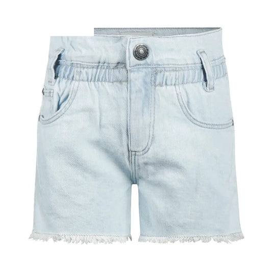 Koko Noko Mädchen Jeans-Shorts Hellblau Used Look Fransen-Saum