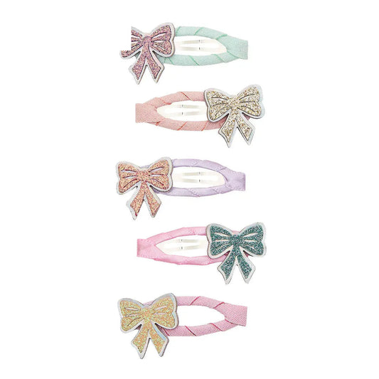Mimi & Lula Glitzer Schleifen Haarspangen Set