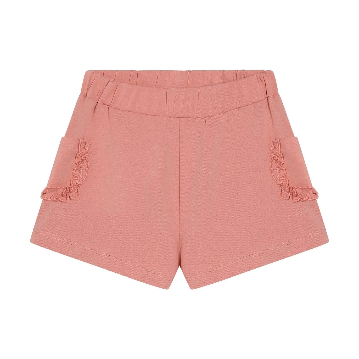 Minymo Mädchen Shorts Rosa mit Rüschen | Bio-Baumwolle