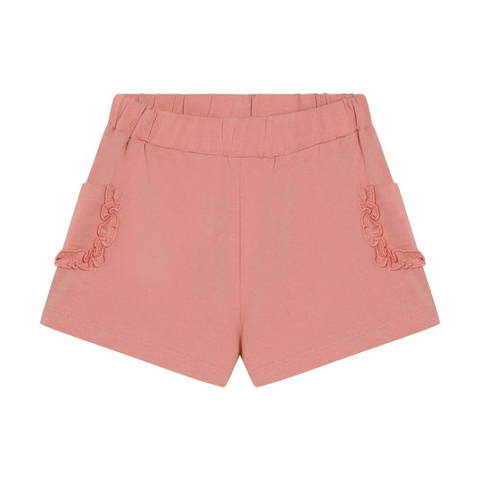 Minymo Mädchen Shorts Rosa mit Rüschen | Bio-Baumwolle