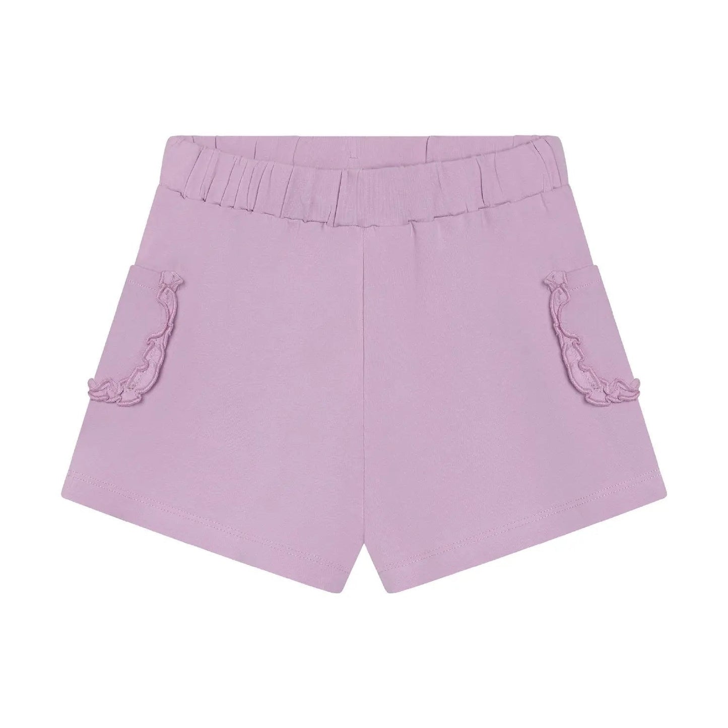 Minymo Mädchen Shorts Lila mit Rüschen | Bio-Baumwolle