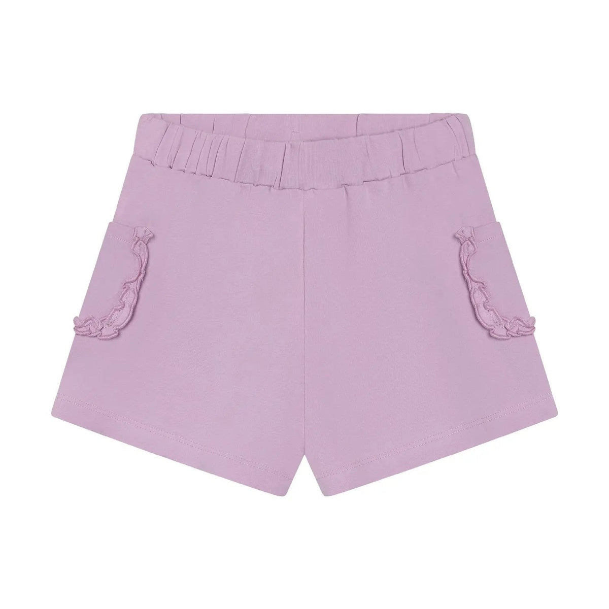 Minymo Mädchen Shorts Lila mit Rüschen | Bio-Baumwolle