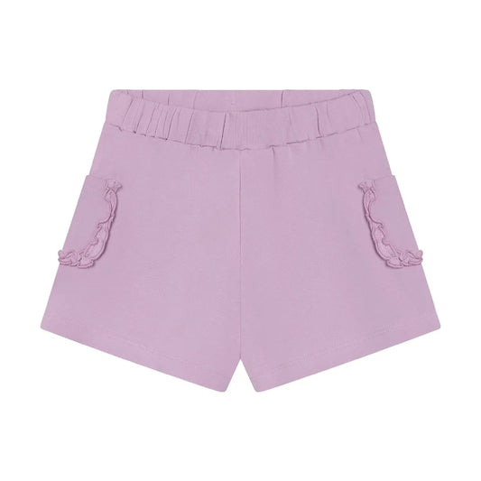 Minymo Mädchen Shorts Lila mit Rüschen | Bio-Baumwolle