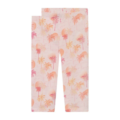 Minymo Mädchen Leggings - knitted Blumenmuster