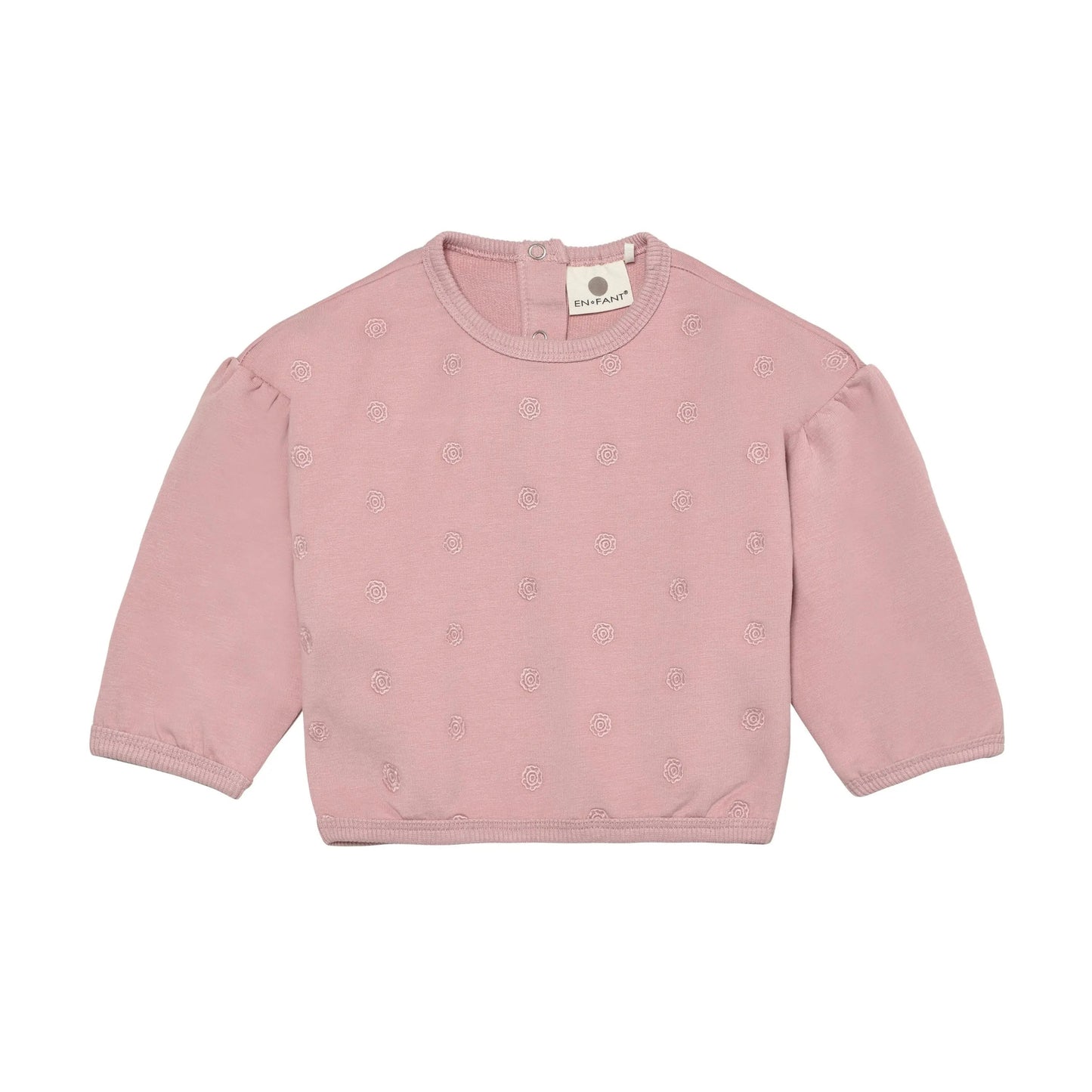 En Fant Baby Mädchen Sweatshirt Rosa Blumenmuster
