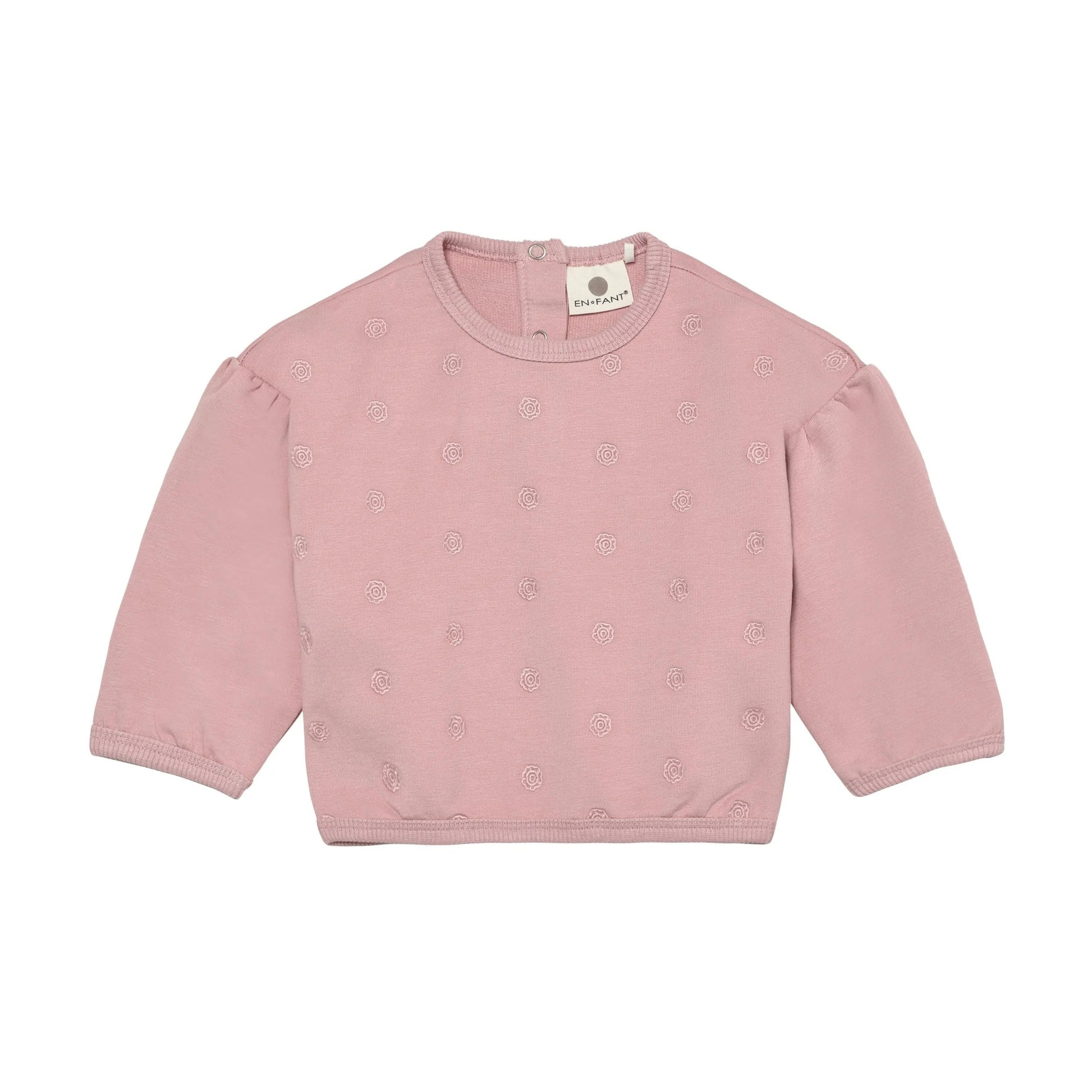 En Fant Baby Mädchen Sweatshirt Rosa Blumenmuster