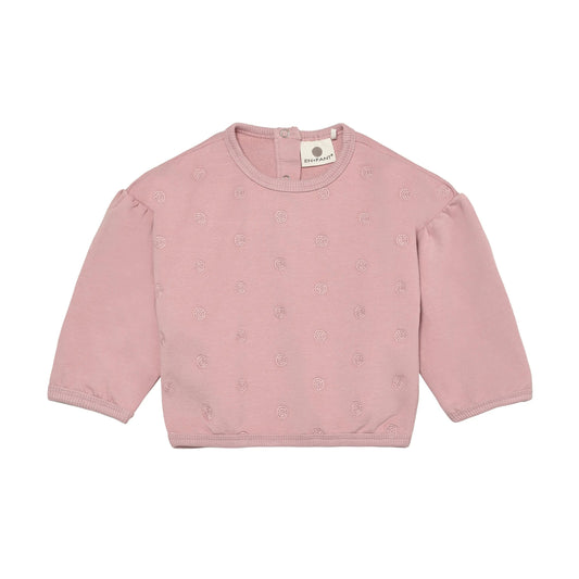 En Fant Baby Mädchen Sweatshirt Rosa Blumenmuster