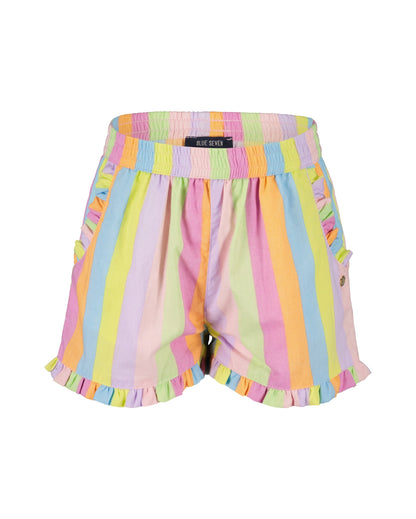 Blue Seven Mädchen Shorts Multicolor Regenbogenstreifen
