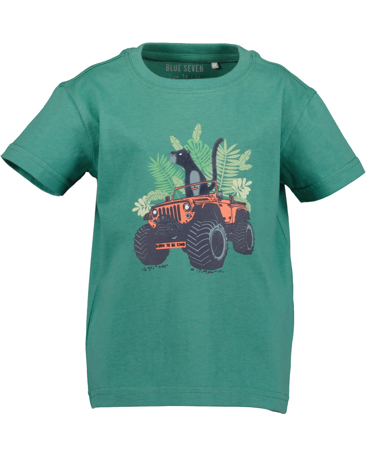 Blue Seven Jungen T-Shirt Grün Panther Monster Truck