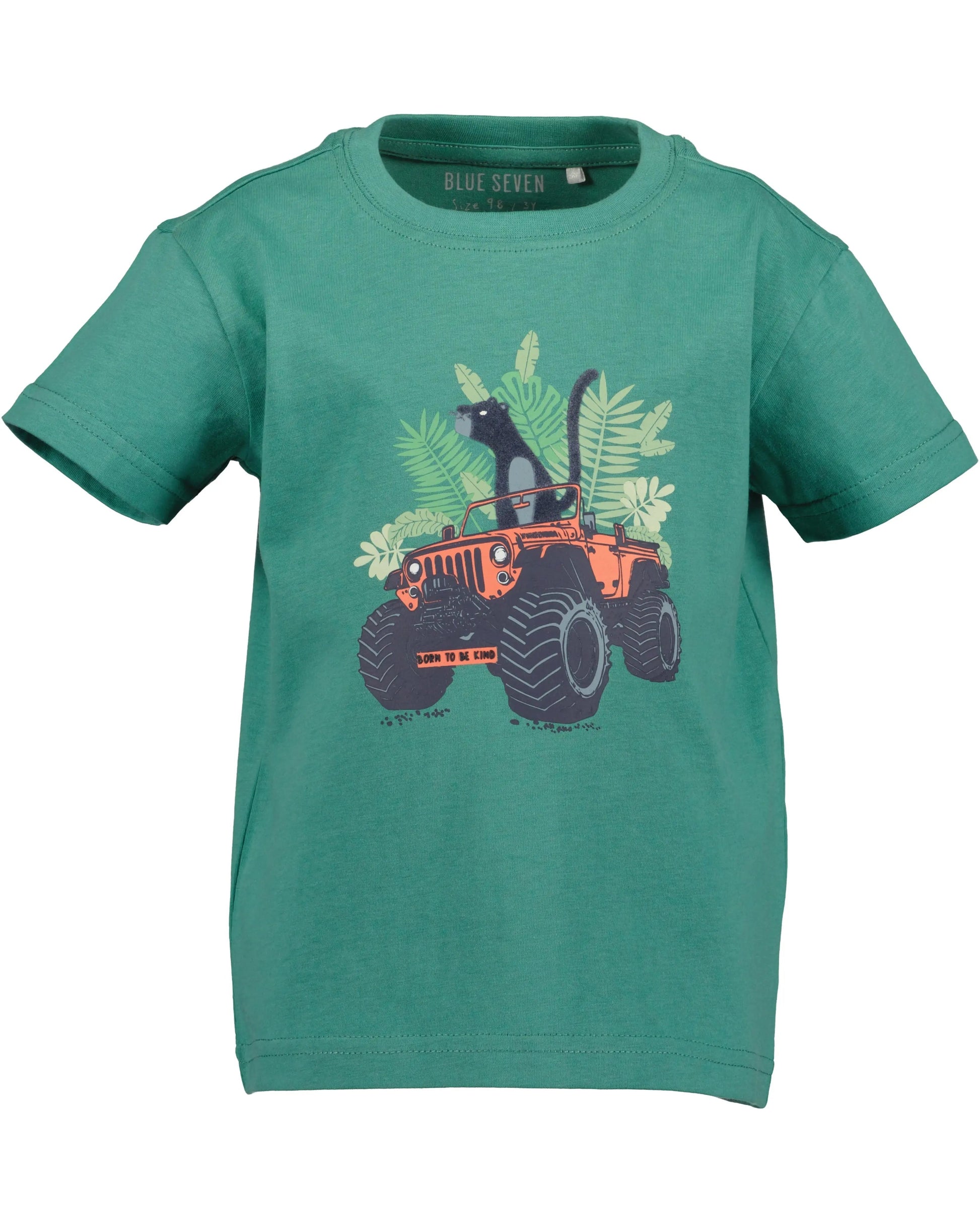 Blue Seven Jungen T-Shirt Grün Panther Monster Truck
