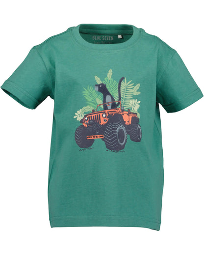 Blue Seven Jungen T-Shirt Grün Panther Monster Truck