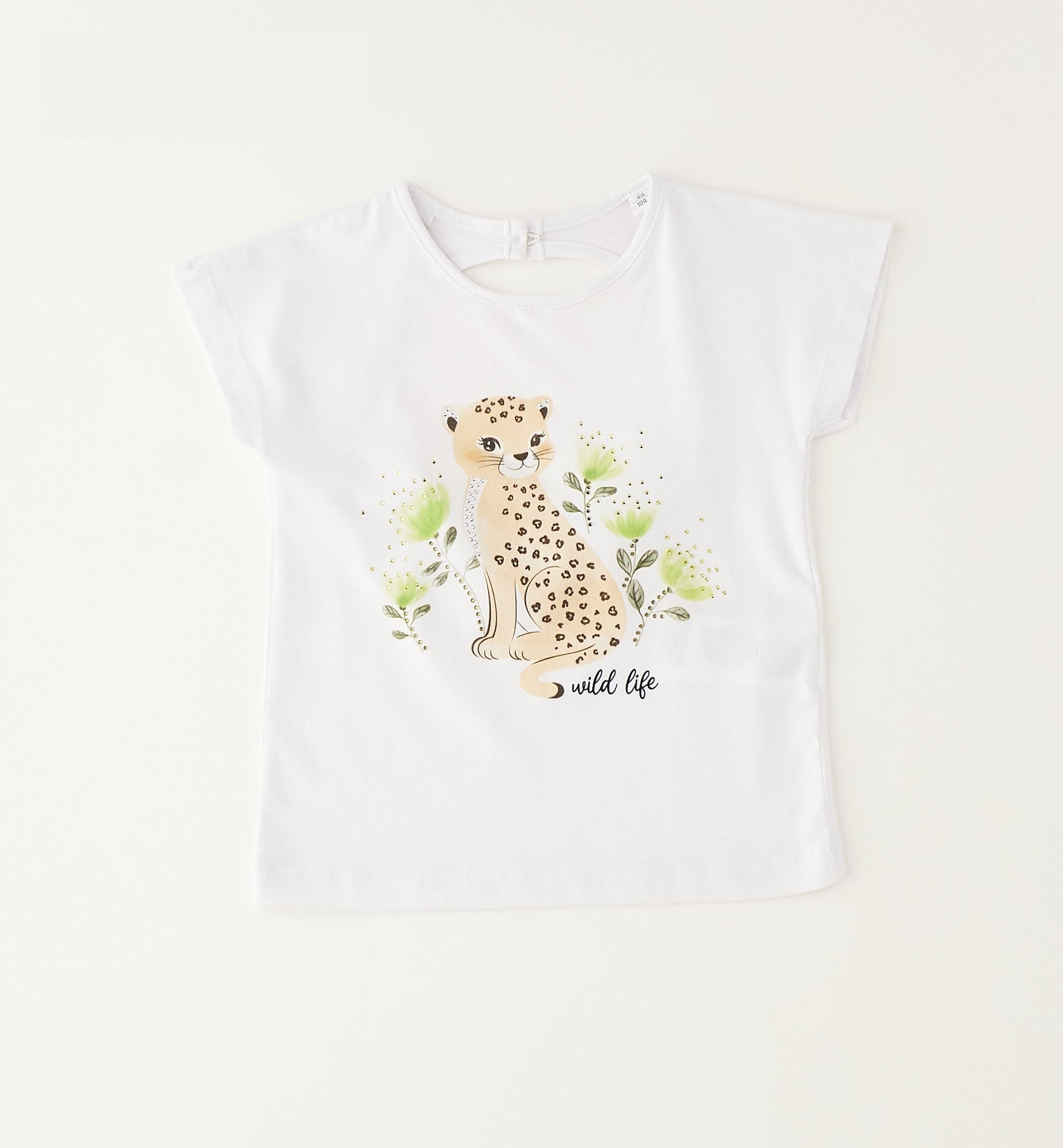 iDO Mädchen T-Shirt mit Baby Leopard Print