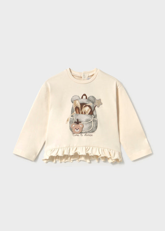 Mayoral Baby Mädchen Shirt langarm play Soja