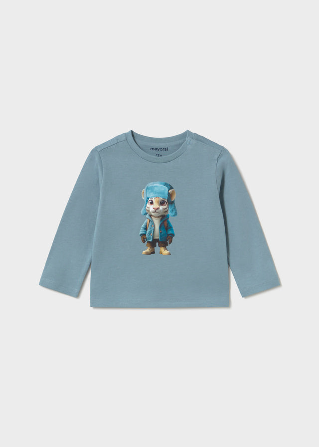Mayoral Baby Junge Langarmshirt Tiger Artik
