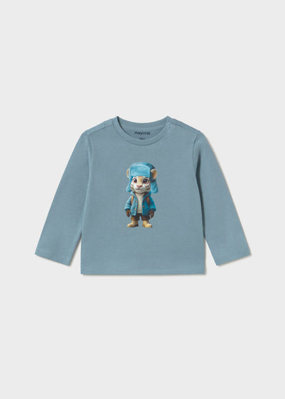 Mayoral Baby Junge Langarmshirt Tiger Artik