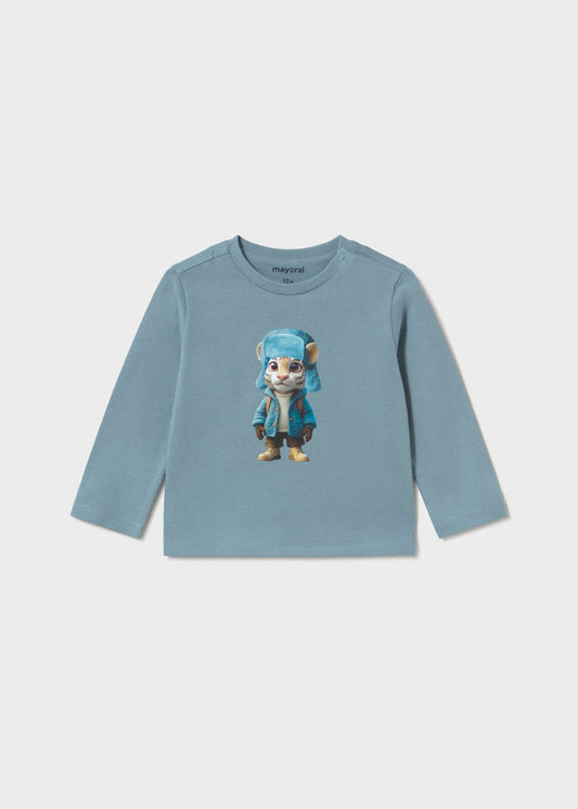 Mayoral Baby Junge Langarmshirt Tiger Artik