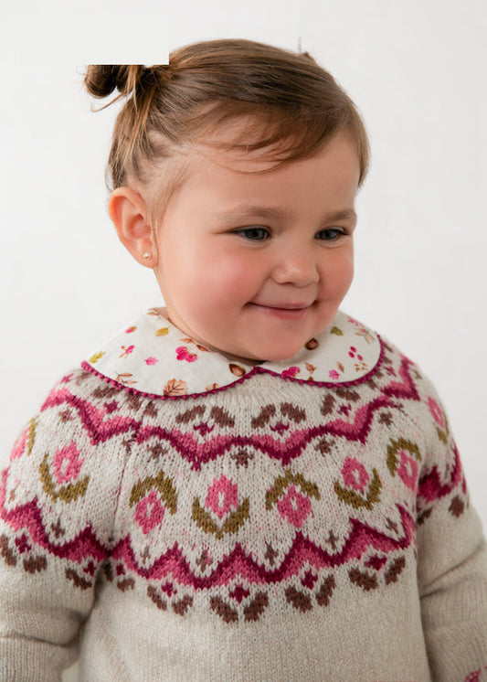 Mayoral Baby Mädchen Pullover jacquard Rohweiss