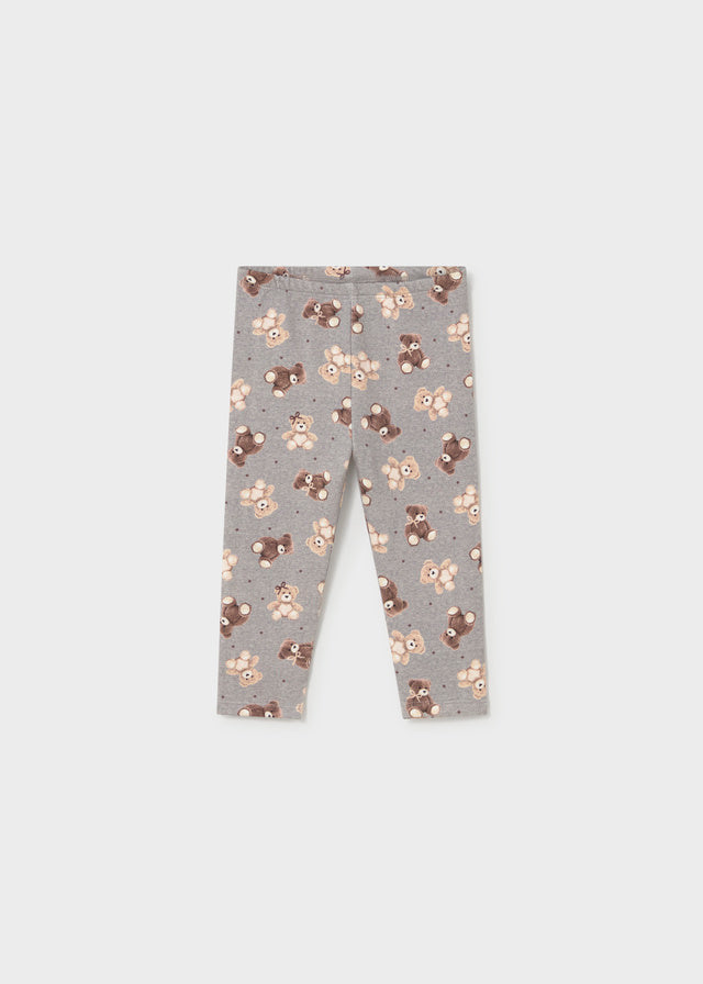 Mayoral Baby Mädchen Leggings bedruckt Grau