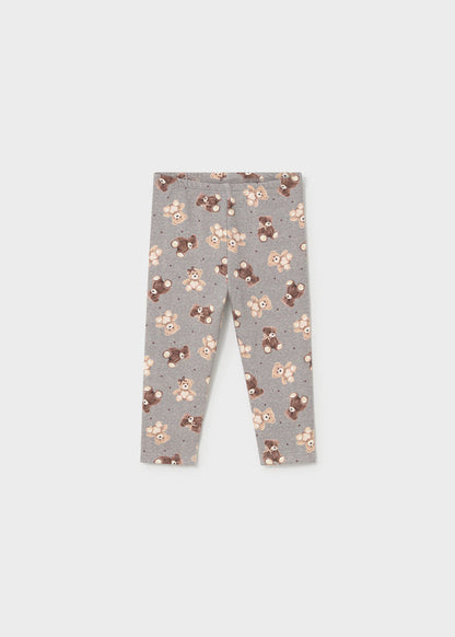 Mayoral Baby Mädchen Leggings bedruckt Grau