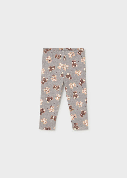 Mayoral Baby Mädchen Leggings bedruckt Grau